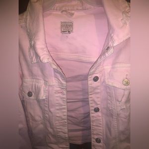 GUESS pink denim jacket